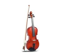 Matte Finish Acoustic Violin Set 4/4 3/4 1/2 1/4 1/8 Basswood Fiddle Set W/Brazilwood Bow Carrying Case For Beginner Student (Color : 3-4)