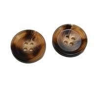 Matte Floral Pattern Four-Eye Resin Buttons, Color 3, 21 mm-10 Pcs