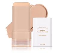 Matte Foundation Stick Concealer With Built-In Applicator - Full Coverage Waterproof Cream For Smooth Even Skin Tone Hydrating Buildable Long Lasting Adaptive Makeup In Warm Beige Shade