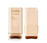 Matte Foundation Stick With Brush, Flawless Balm Foundation with Built-in Brush, Even Skin Tone, Lightweight Hydrating Long Lasting Waterproof Makeup，C