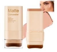 Matte Foundation Stick With Built-In Brush For Smooth Even Skin Tone Coverage - Hydrating Cream Formula Long-Lasting Waterproof Full Coverage Concealer Or Contour Stick In Shade 5 For Adult Users