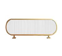 Matte Glass Privacy Partition Decorative Divider for Offices Libraries Classrooms Restaurants Stylish Striped Countertop Design for Enhanced Privacy & Aesthetics