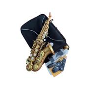 Matte Gold Bent Tube Alto Saxophone Instrument Beginner Saxophone