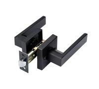 Matte Gold Door-Handle - Privacy Lever Handle, Smooth Touch, Bedroom Bathroom Door-Hardware, Residential Apartment Doors, Dormitory Room Accessories | Home Renovation Projects, Stylish