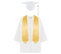 Matte Graduation Gown Cap Tassel Set,Kindergarten Tassel Sash Boys Graduation Size for Child Cap Graduation Cap Headband Unisex Kindergarten Graduation Gown Student for Cap Robe 4pcs