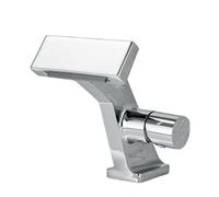Matte Gray Bathroom Sink Faucet Waterfall Basin Faucets Washbasin Hot Cold Brass Mixer Vanity Single Hole Water Taps (Plating (Silver))