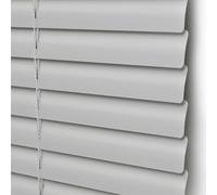 Matte Grey Aluminium Venetian Blinds Slat Home Office Blind Thin Slats Kitchen Blinds Blackout Shutters Child Safe Home, Customisable (110×170cm)