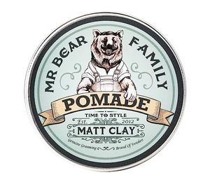 Matte Hair Pomade for Men - Medium Hold Water Based Mens Hair Styling Pomade Contains Volumising Kaolin Clay + Bentonite Clay - Non Greasy Texturising Matt Pomade for Effective Frizz Control 100ml