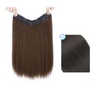 Matte Human Hair Blend Weft 60cm High Temp(Light Brown 50cm)