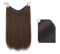 Matte Human Hair Blend Weft 60cm High Temp(Light Brown 60cm)
