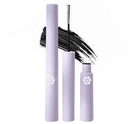 Matte Lavender Mascara with Elegant Floral Design - High-Performance Black Formula for Volumising, Lengthening & Defined 3D Eye Makeup Looks, Densely Bristled Brush for Precise Application, Rich