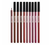 Matte Liner Set of 10 | One Swipe Smooth Application | Long Lasting & Travel-Friendly Lip Pencil | Multicolor | Set-B (1.4g Each | Satin Finish)