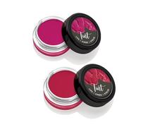 Matte Lip & Cheek Tint Combo - Kiss On Fire & Ruby Woo, 2 x 8g | Multi-Use Tints for Lips, Cheeks & Eyelids | Enriched with Jojoba Oil & Vitamin E | Vegan & Cruelty-Free