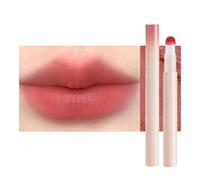 Matte Lip Cream LILINZHI Soft-Matte Finish, N33 Warm Camellia | Sponge-Tip Applicator, Creamy Color Texture for Daily Makeup