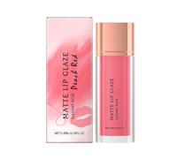 Matte Lip Gloss, Long-Lasting Comfortable Lipstick, Lightweight Non-Sticky Lip Color for Bright Confident Makeup(Peach Pink,1pcs)