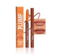 Matte lip liner, for outlining lips, retractable creamy brown crayon lip liner, long-lasting and waterproof, for a natural lip look.