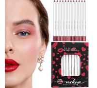 Matte Lip Liner Pencil, Sharpenable Makeup Pencil Set, 12 Colors Nude Waterproof Formula with Smooth Texture, Beauty Accessory, Lip Tool with Long Lasting Design, Cosmetic Equipment for Girls
