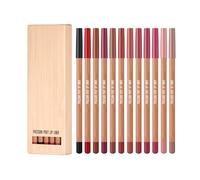 Matte Lip Liner Set 12 Assorted Colors Highs Pigmented Natural Lip Makeup Soft Pencils Longwear Smooth Lip Liner Pencil