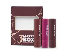 Matte Lipstick Box Set of 3 - Long-Lasting | Smooth Finish | Moisturizing | One Swipe Pigmentation | 3 x 3.2g (06-All Rounder)