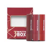 Matte Lipstick Box Set of 3 - Long-Lasting | Smooth Finish | Moisturizing | One Swipe Pigmentation | 3 x 3.2g (01-Red & Maroon)
