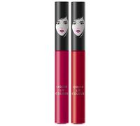 Matte Lipstick Combo - Rhubarb Red & Pink Blossom | Long-Lasting, Smudge-Proof Lipsticks | Bold Color Payoff, Lightweight & Non-Drying - Pack of 2