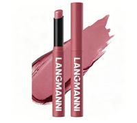 Matte Lipstick Crayon, Rotatable Creamy Lip Liner Pen, 12 Shades Nude Red Mauve Lip Color, Long Lasting Waterproof Velvet Lip Stick for Make Up (07)
