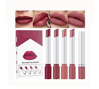 Matte Lipstick Set 4 Colors Long Lasting Waterproof Glitter Glossy Velvet Smooth Lipstick Makeup Gift Set for Women Girls