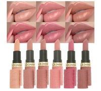 Matte Lipstick Set 6 Pcs Lipstick Pack with Nude, Rose, Coffee & Brown Shades Waterproof, Long-Wearing Lip Stick Formula with Rich Colors & Pigments Soft Velvety Lip Makeup Set (#A, medium)