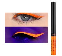 Matte Liquid Eyeliner, Neon Rainbow Colorful Eyeliner Pencil, Waterproof Long Lasting Smudge-proof Eye Liners Makeup Gift For Women-UV Orange-2