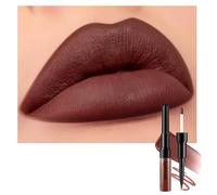 Matte Liquid Lip Gloss 2-in-1 Lip Liner and Liquid Lipstick Set. The matte lip liner defines the lips, is transfer-proof, and long-lasting.