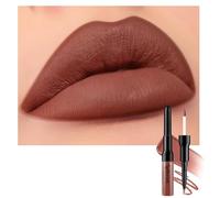 Matte Liquid Lip Gloss 2-in-1 Lip Liner and Liquid Lipstick Set. The matte lip liner defines the lips, is transfer-proof, and long-lasting.