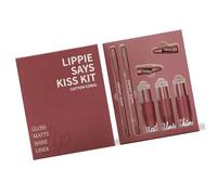 Matte Liquid Lipstick Lip Liner Gloss Set Waterproof Long Lasting Stain Kits Professional Makeup Gift Kits Professional Lip Makeup Gift Kit