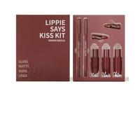 Matte Liquid Lipstick Lip Liner Gloss Set Waterproof Long Lasting Stain Kits Professional Makeup Gift Kits Professional Lip Makeup Gift Kit