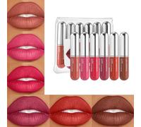 Matte Liquid Lipstick Set 6 Pieces Long Wearing Formulas Nonstick Cup Lip Gloss For Women Valentines Day