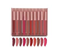 Matte Liquid Lipstick Set | Pack of 10 Shades (2 ml Each) | Lightweight, Long-Lasting, Smudge-Proof & Transfer-Proof | Travel-Friendly | For Women & Girls