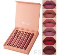 Matte Liquid Lipsticks Combo Set (Pack of 6) | Waterproof, Long-Lasting & Non-Stick Matte Finish | Smudge-Proof Liquid Lipstick Gift Set for Women & Girls | 3.5ml Each