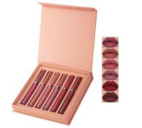 Matte Matte Lip Glaze Lipstick Sets 6 Color Matte Lipstick Set, Velvet Matte Matte, Waterproof Long Lasting Lipstick Sets Non Fading Lipstick Sets, Popular Makeup Lip Gloss Sets (A)