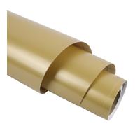 Matte Metallic Permanent Vinyl for Cricut, 12" x 6.5FT Champagne Gold Self Adhesive Vinyl Roll for Cricut and Silhouette Cameo, Gold Vinyl for Craft, Signs, Stickers, Scrapbooking, Car Decals