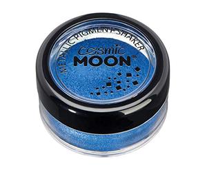 Matte Metallic Pigment Loose Face Powder | Blue | Cosmic Moon | Cosmetic Pearlescent Powder | Eye Shadow, Makeup for Face, Eyes & Body