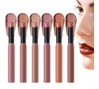 Matte Nude Lipstick Set, 6 Colors Waterproof Lipsticks, High Pigment Long-lasting Makeup, Versatile Lip Stick Tube, Great for Women, Girls, Friends, Family Reward Choice