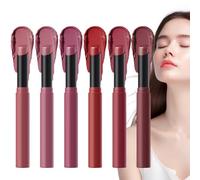 Matte Nude Lipstick Set, 6 Colors Waterproof Lipsticks, High Pigment Long-lasting Makeup, Versatile Lip Stick Tube, Great for Women, Girls, Friends, Family Reward Choice
