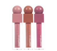Matte Nude Liquid Lipstick Set,Matte Nude Lipsticks for Women,Creamy Lip Gloss,Long-Lasting&Pigmented Shades,Lip Gloss Red Lipstick Makeup Set Gift Kit,Waterproof Lipstick for All Skin Types(01,02,06)