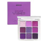 Matte Pearlescent Eyeshadow Palette 9 Eyeshadow Shades, Shimmering Makeup Set, Waterproof, Long Lasting Intense Colour, Mixable Pressed Pigment Eyeshadows, Gift for Girls, Women (Purple)