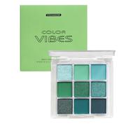 Matte Pearlescent Green Eyeshadow Palette 9 Eyeshadow Shades, Shimmering Makeup Set, Long Lasting Intense Colour, Gift for Girls, Women， Mixable Pressed Pigment Eyeshadows(Green)
