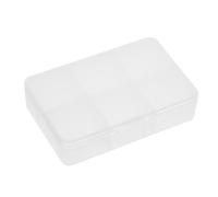 Matte Plastic 6 Compartments Medicine Pill Holder Storage Box Case for Home Activities Hunting Fishing Camping Adventure Easy to Carry