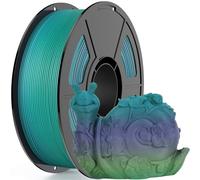 Matte Rainbow PLA Filament 3D Printing Materials, Aurora Whisper Matte Finish & High Precision Multicoloured 3D Printer Filament, Compatible with Most FDM 3D Printers (2.2lbs)