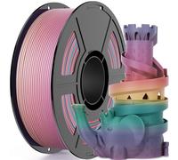 Matte Rainbow PLA Filament 3D Printing Materials, Flame Spectrum Matte Finish & High Precision Multicoloured 3D Printer Filament, Compatible with Most FDM 3D Printers (2.2lbs)