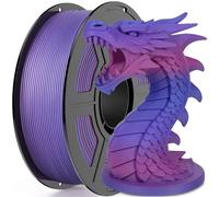 Matte Rainbow PLA Filament 3D Printing Materials, Twilight Gradient Matte Finish & High Precision Multicoloured 3D Printer Filament, Compatible with Most FDM 3D Printers (2.2lbs)