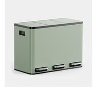 Matte Sage Green Triple Bin - 45L