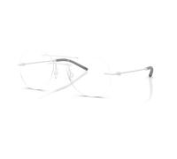 Matte Silver Eyewear Frames Me1003 - unisex - Moncler - Glasses - Gray - 55 MM - Accessories 55 MM